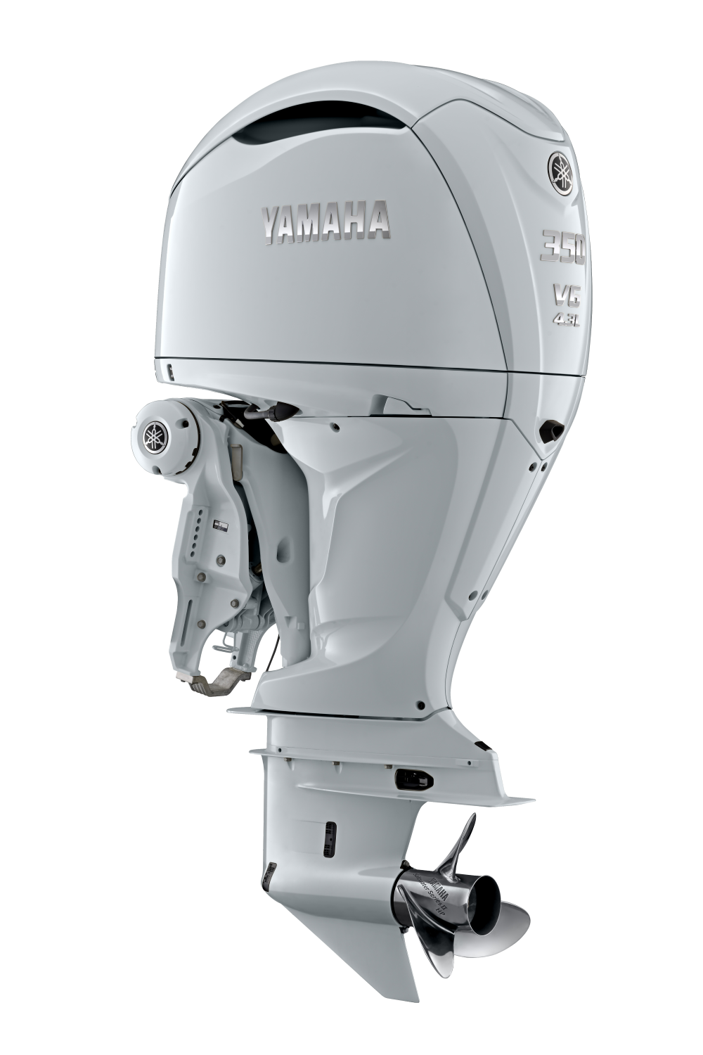 Yamaha F350 V6 Offshore (digital electric steering, white)